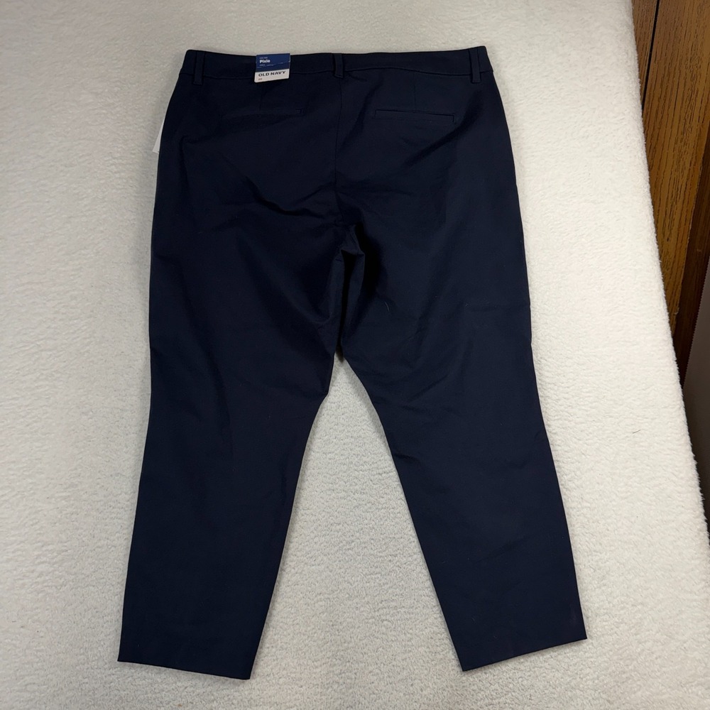 Old Navy Pixie High Rise Secret Smooth Pockets 20 (41x26) Navy Pants Women's NWT - Picture 2 of 10